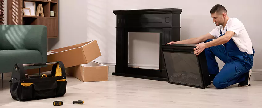 Old Rusted Metal Fireplace Repair And Replacement in Victorville, CA